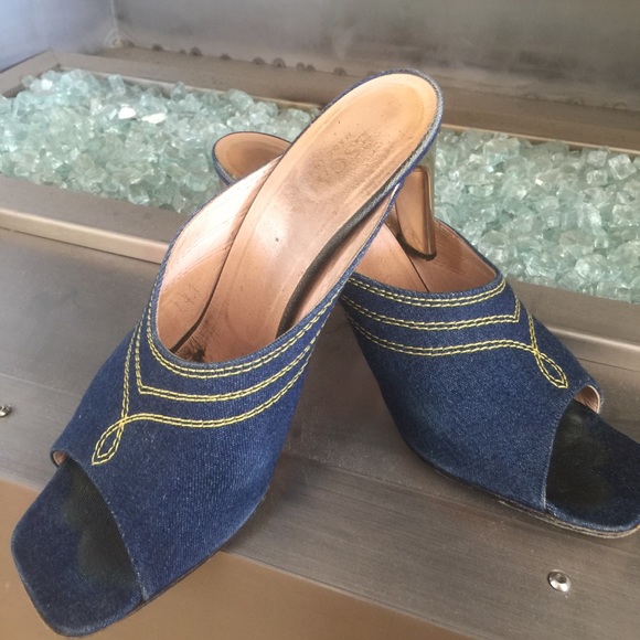 ESCADA DENIM HEELS - Picture 6 of 9